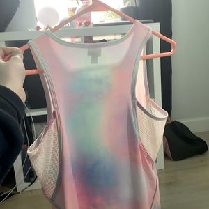 Tie sit, mesh sleeved, never worn tank top!